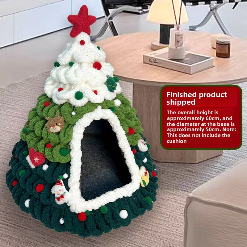 Felt Tapered Cat Nest Christmas Tree Design