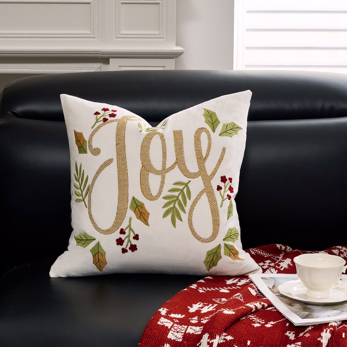 Christmas Embroidered Pillowcase