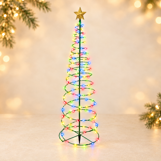 Solar Christmas Tree LED Light – 60cm — ivory Christmas product photograph