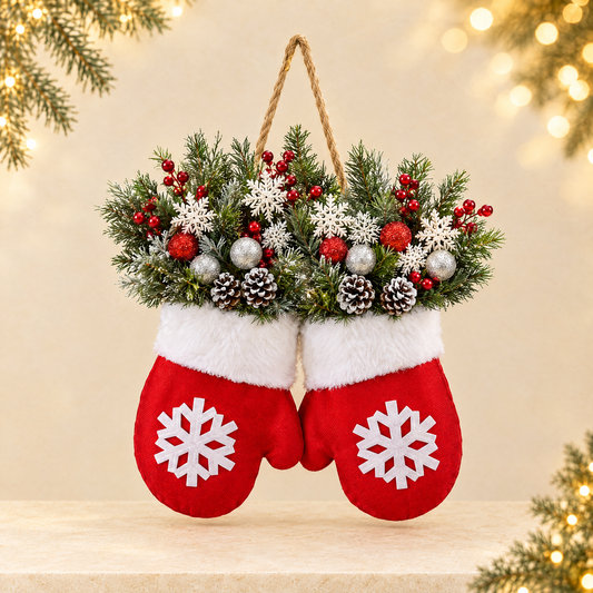 Christmas wreath — ivory Christmas product photograph