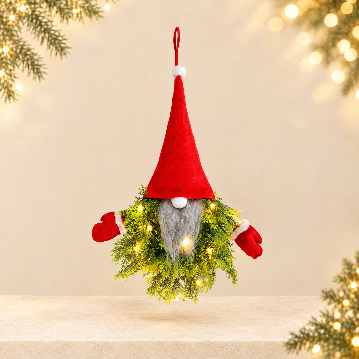 Christmas wreath — ivory Christmas product photograph