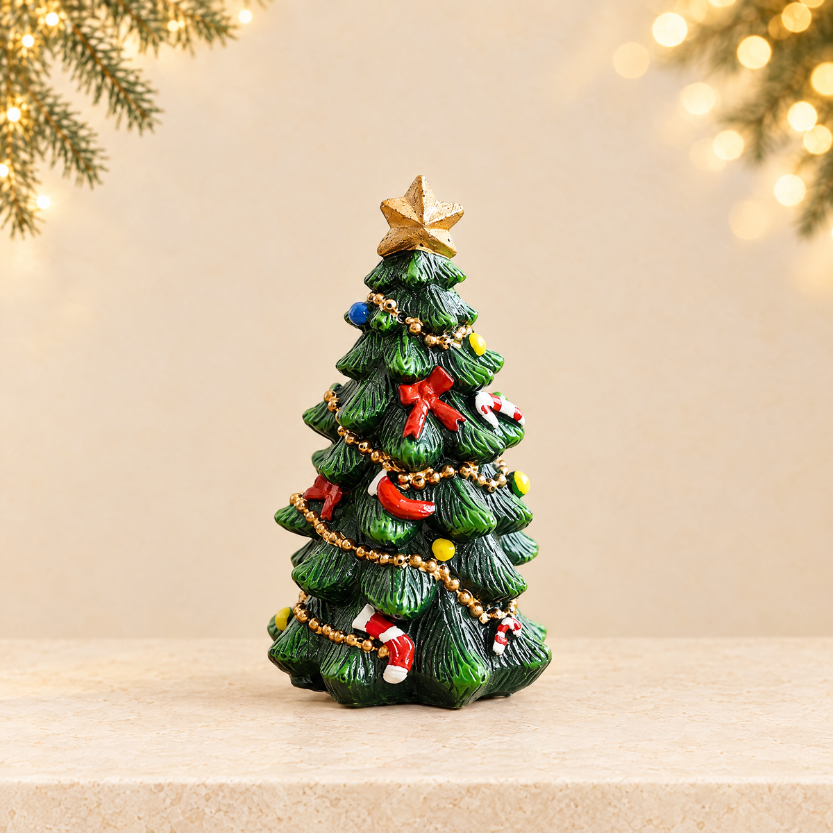 Christmas tree ornament — ivory Christmas product photograph
