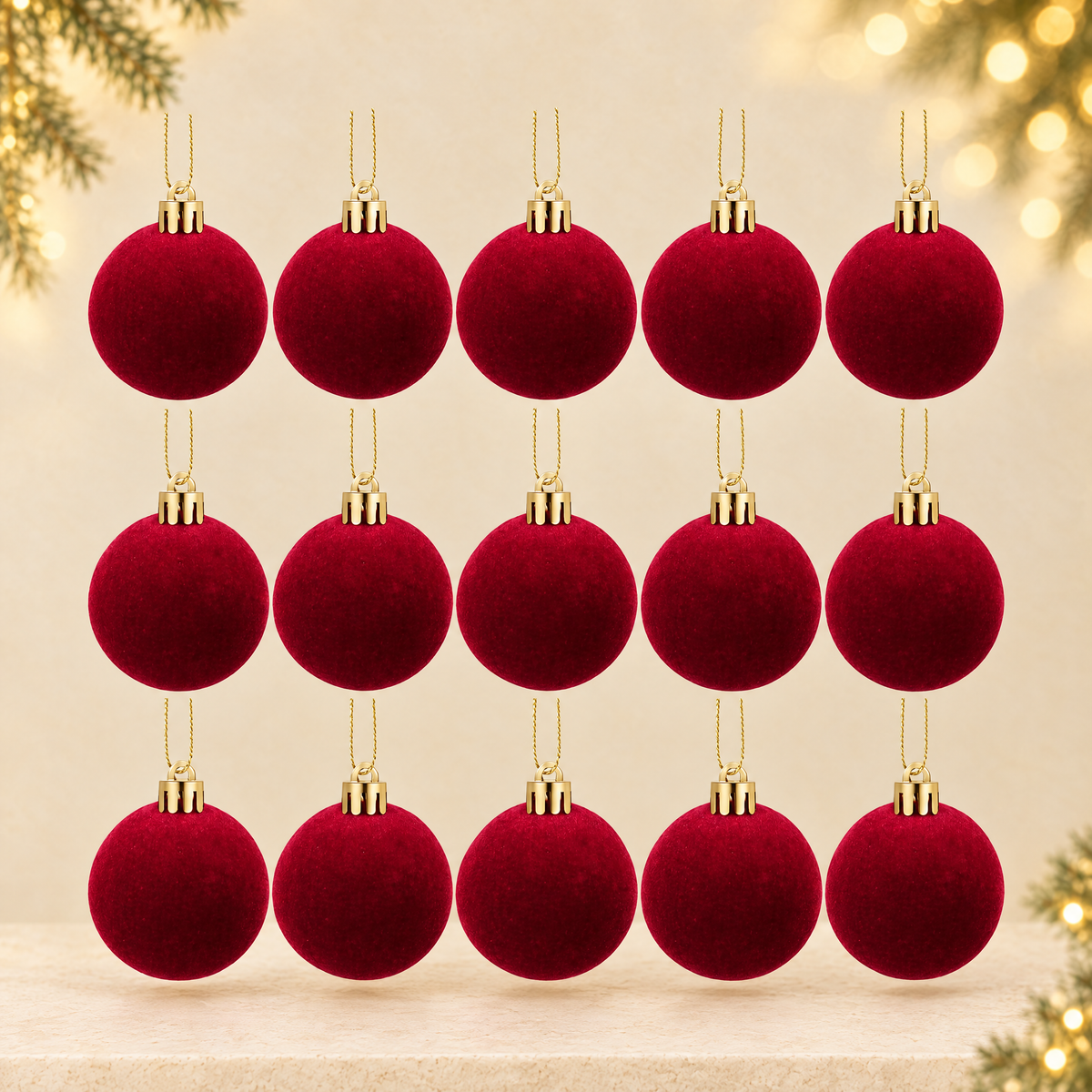 Christmas Decoration Balls — ivory Christmas product photograph