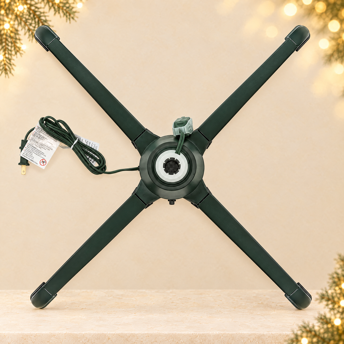 Christmas tree stand — ivory Christmas product photograph