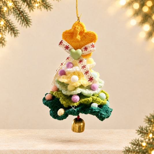 christmas tree pendant — ivory Christmas product photograph