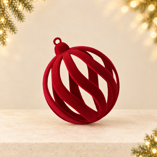 Christmas Ornament Ball — ivory Christmas product photograph