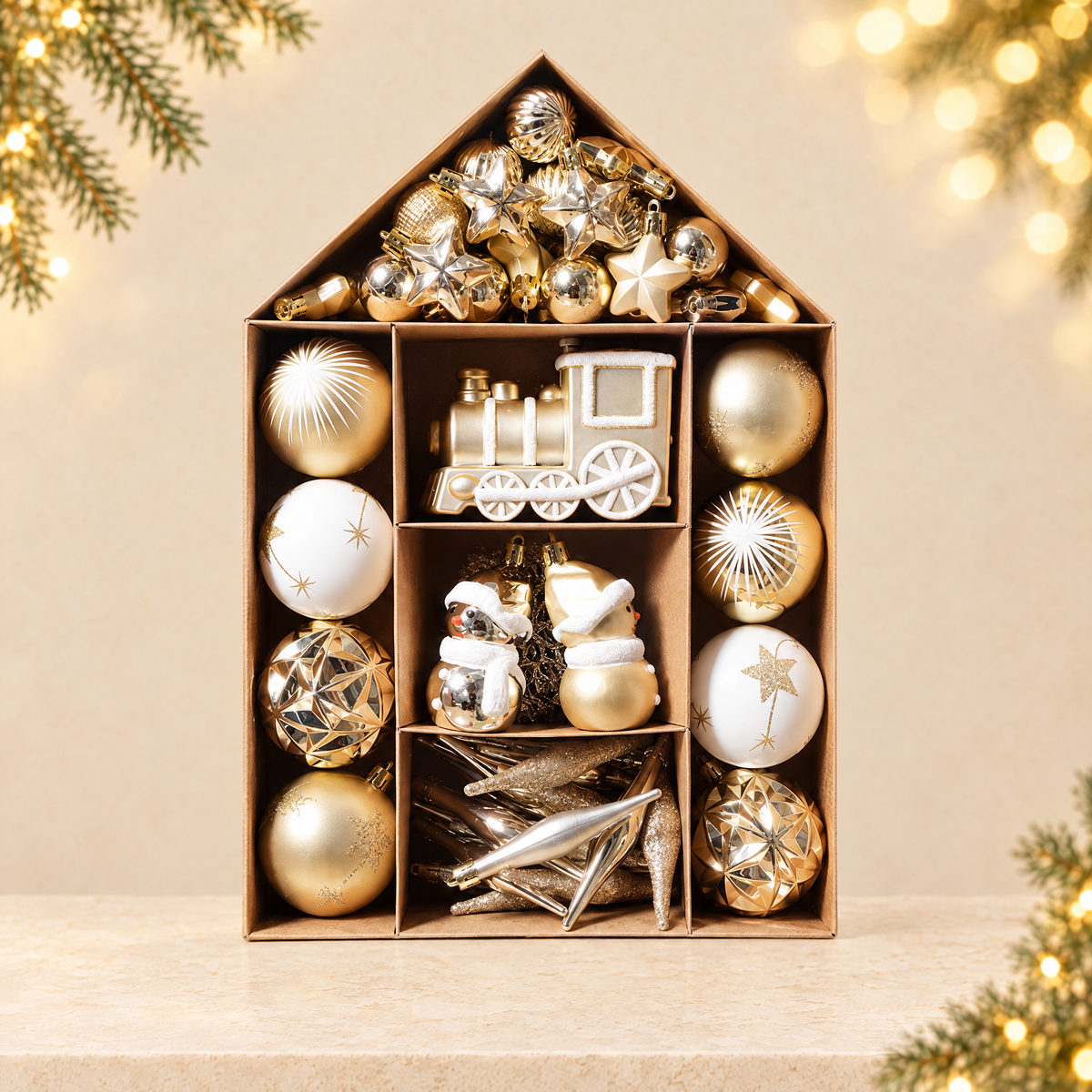Christmas Ball Set — ivory Christmas product photograph