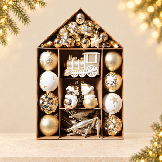 Christmas Ball Set — ivory Christmas product photograph