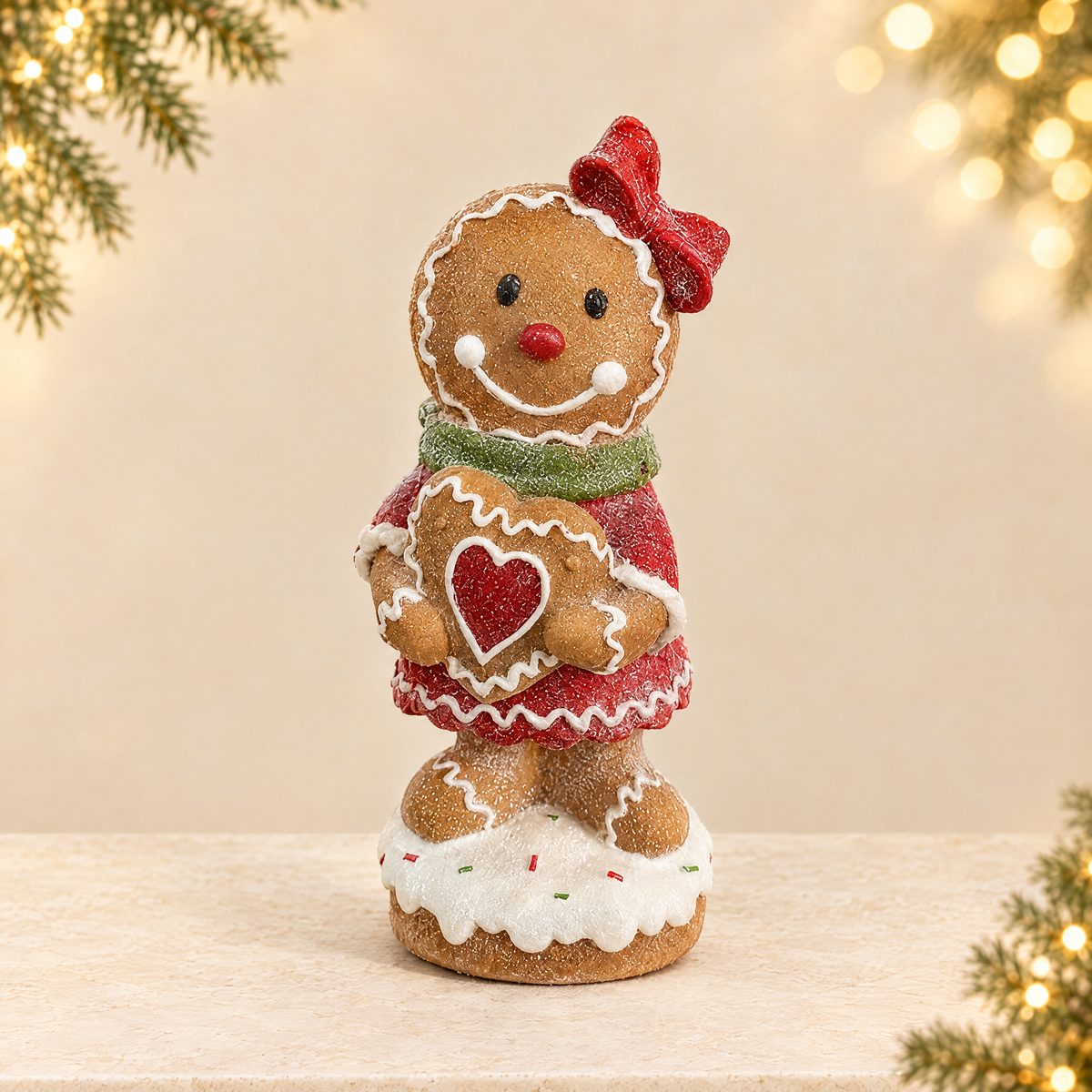 Christmas Cookie Man Ornament — ivory Christmas product photograph