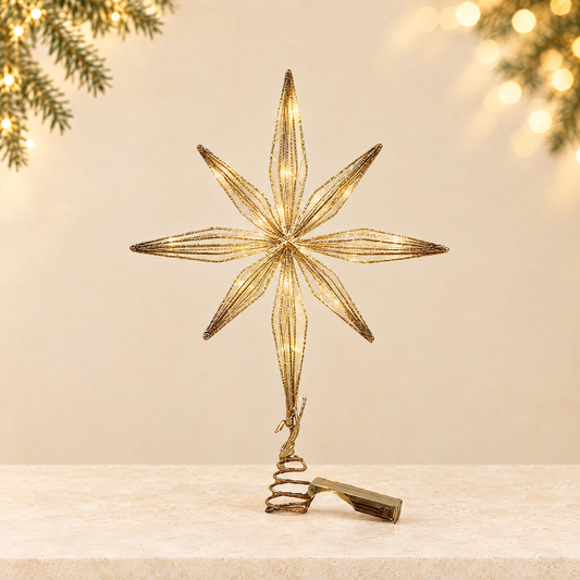 Christmas tree star — ivory Christmas product photograph