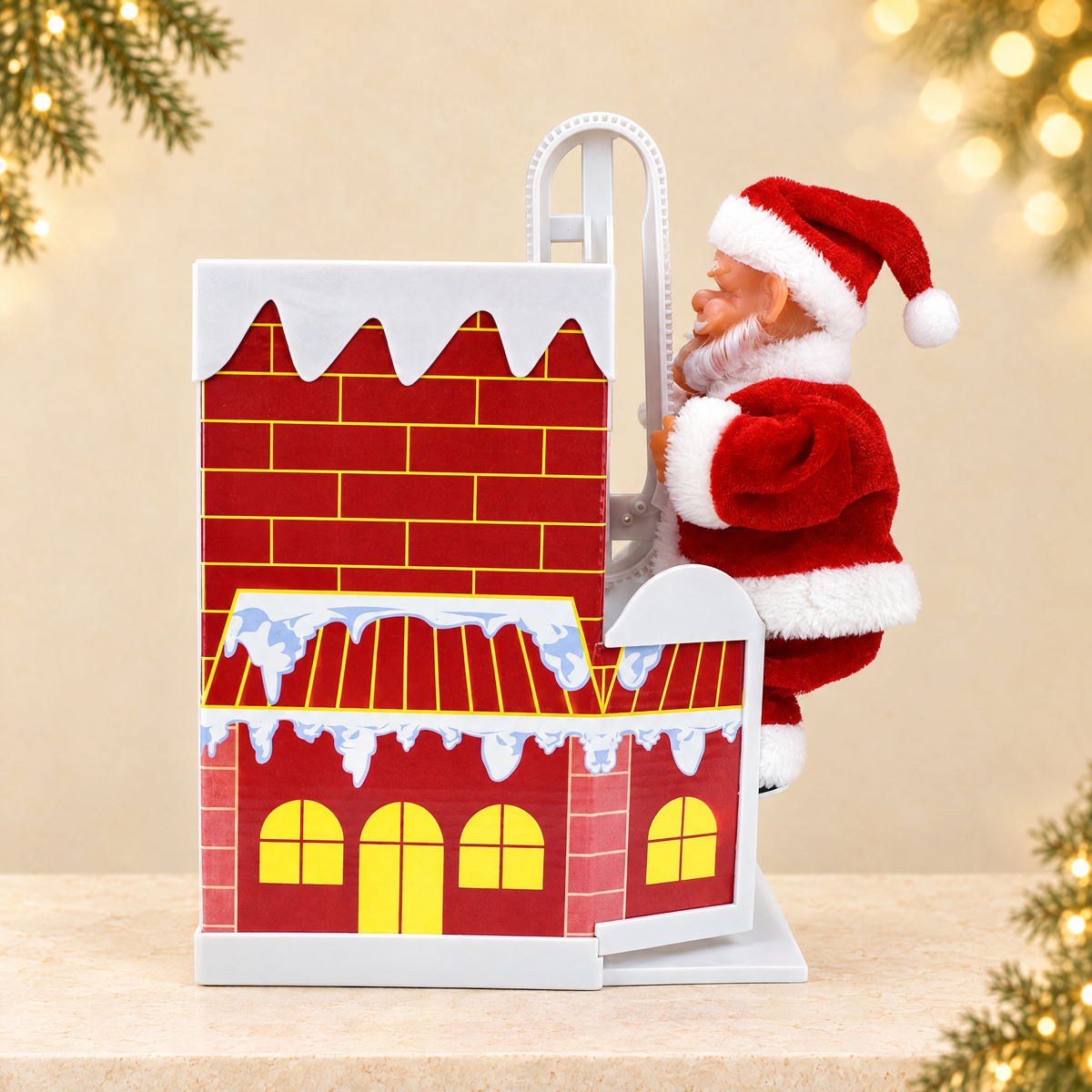 Christmas Santa Claus children's gifts and toys — ivory Christmas product photograph