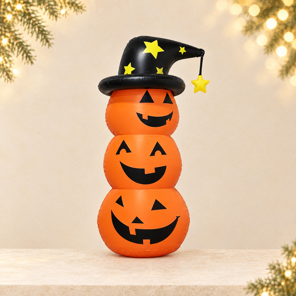 Halloween Christmas Inflatable Outdoor Decoration — ivory Christmas product photograph
