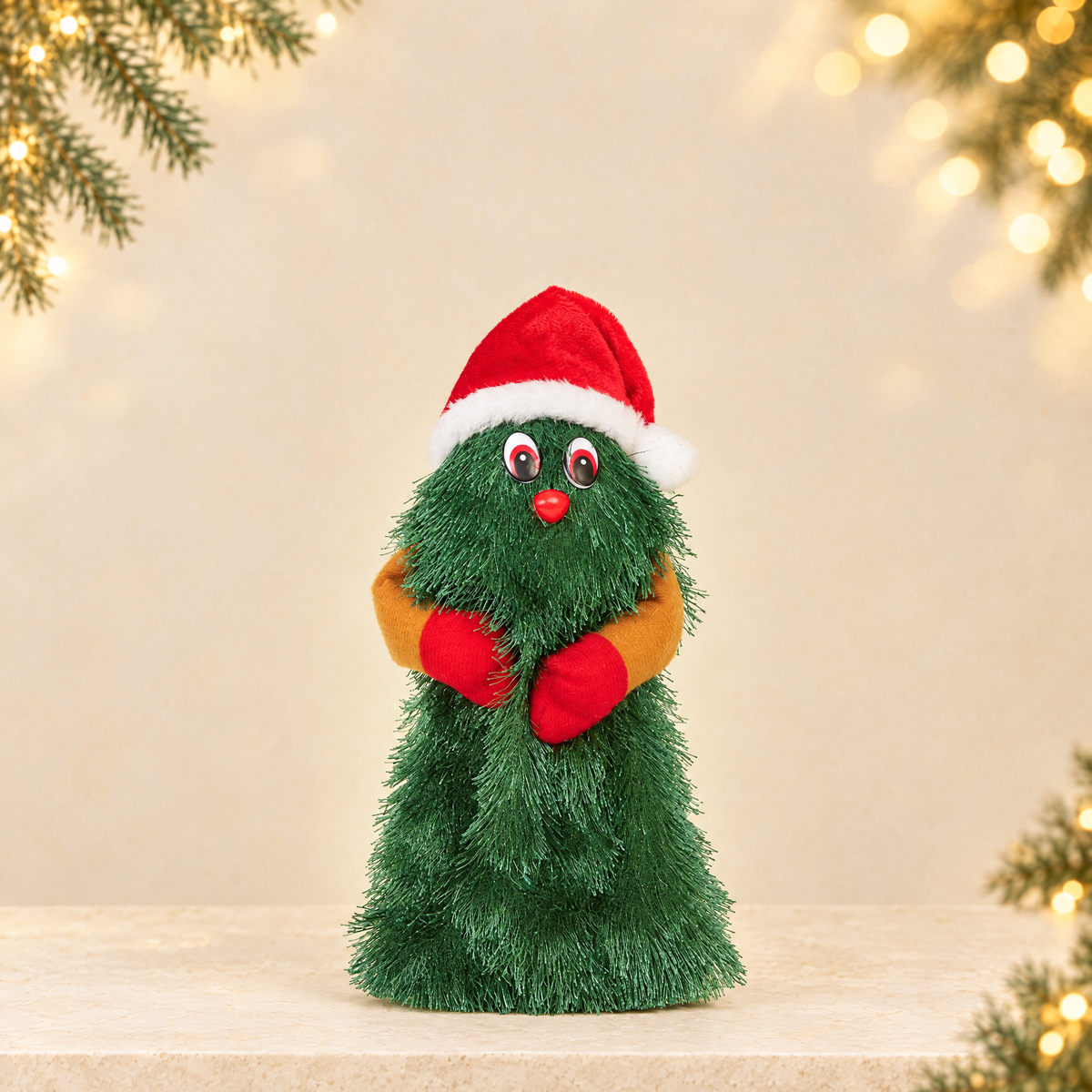 Dancing Christmas Tree Swing — ivory Christmas product photograph