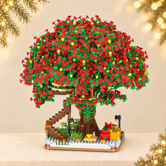 Christmas Treehouse DIY Building Blocks Set — ivory Christmas product photograph