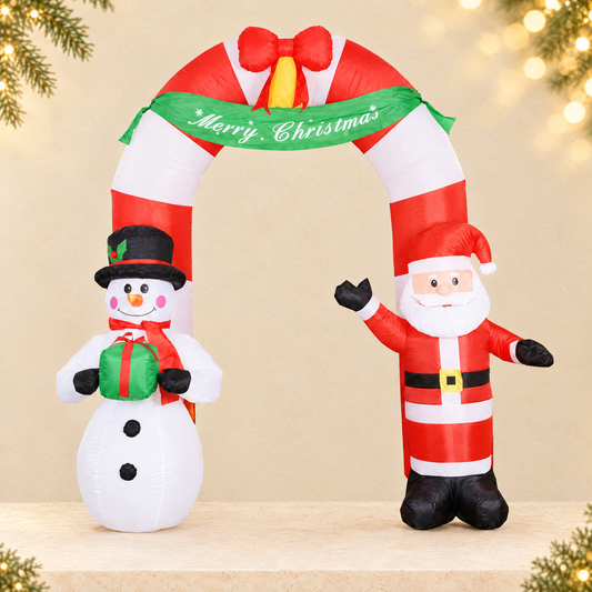 Inflatable Christmas Santa Claus Archway — ivory Christmas product photograph