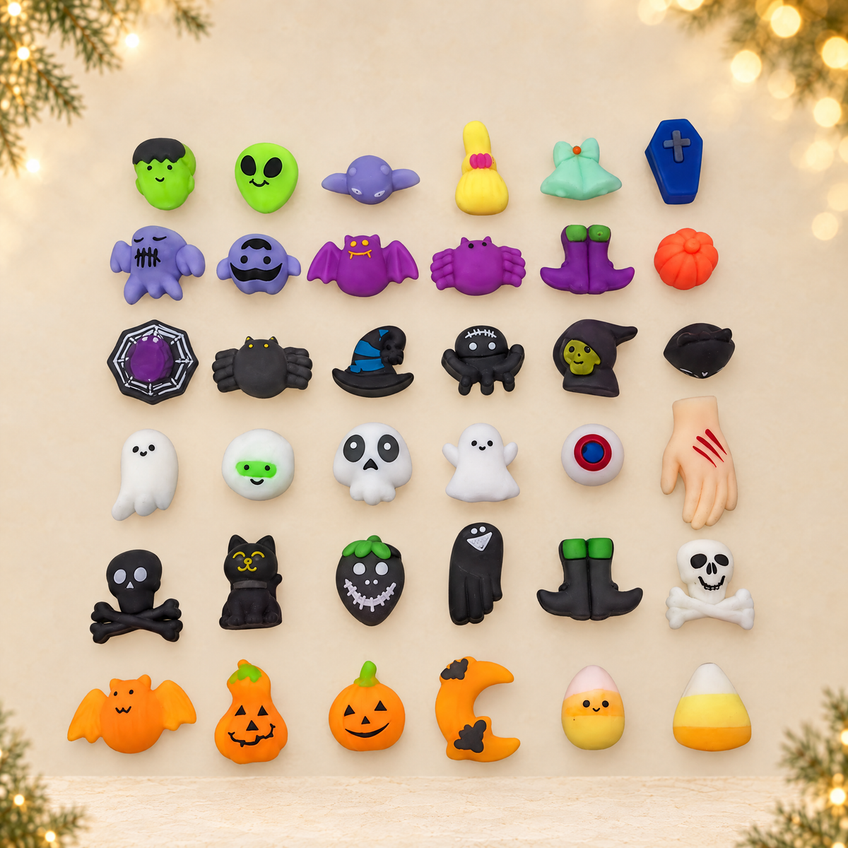 Halloween Christmas Squishy Fidget Toys — ivory Christmas product photograph