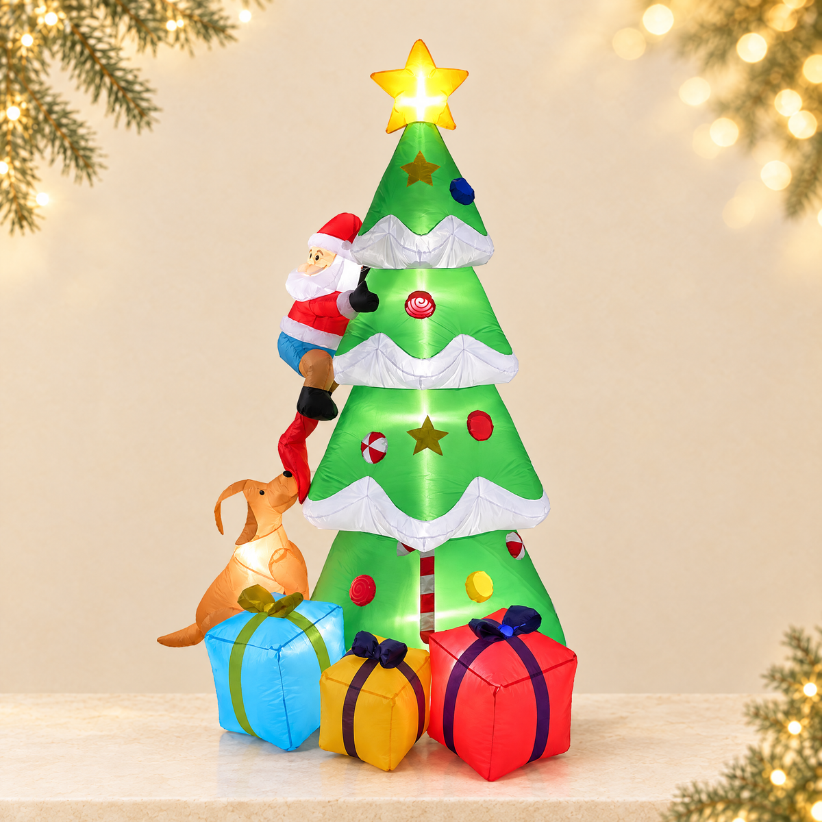 Inflatable Christmas Decoration — ivory Christmas product photograph