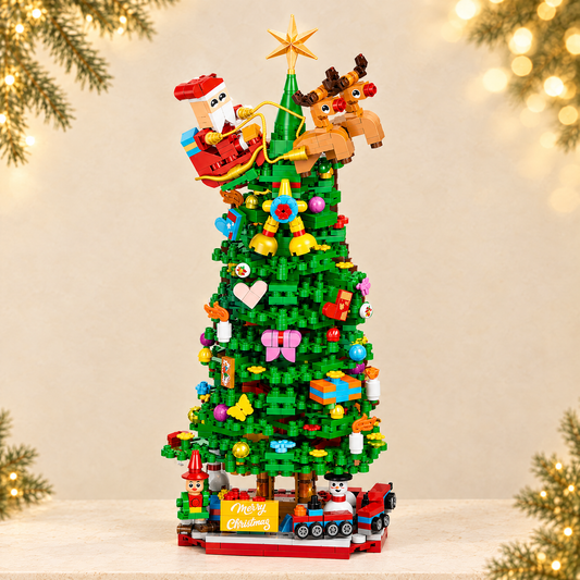 Christmas DIY Building Blocks Set — ivory Christmas product photograph