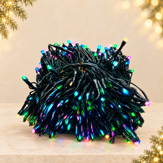 Programmable LED Christmas String Lights for Outdoor Holiday Decoration — ivory Christmas product photograph