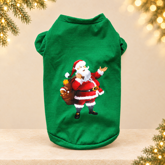 Dog Christmas T-Shirt — ivory Christmas product photograph