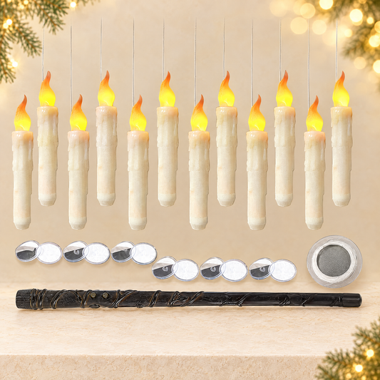 Floating candle light Christmas decoration gift — ivory Christmas product photograph