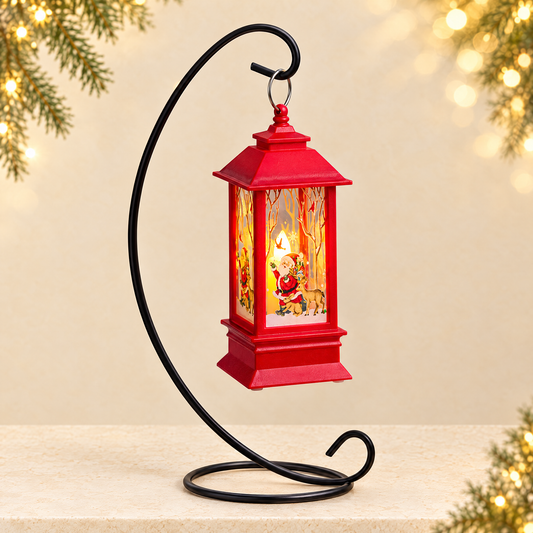 LED Christmas Decorative Flame Wind Lamp — ivory Christmas product photograph