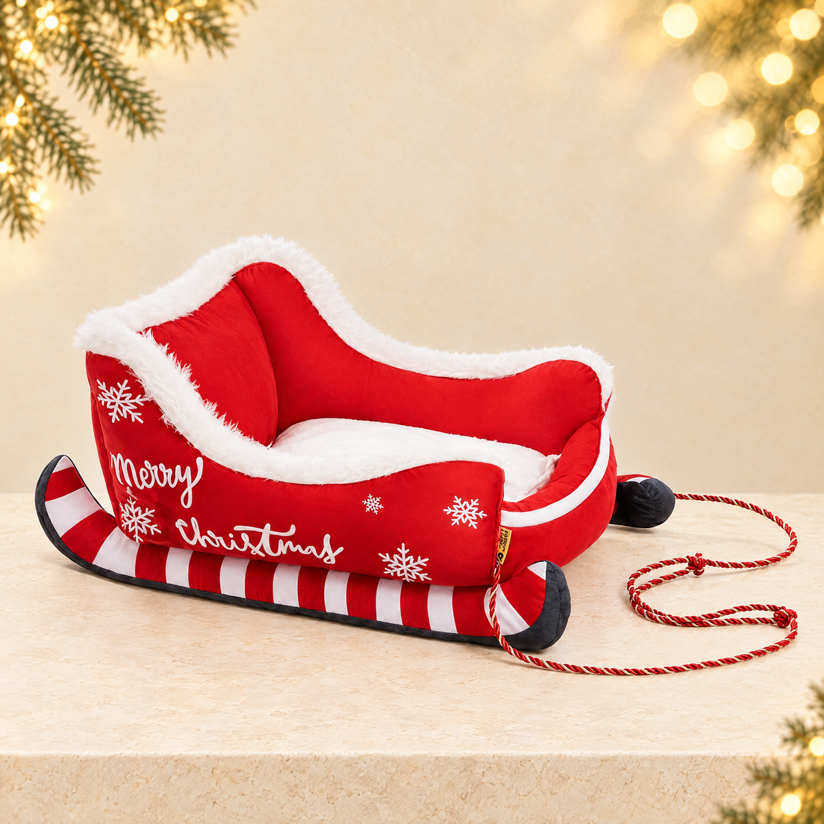 Christmas Pet Nest — ivory Christmas product photograph