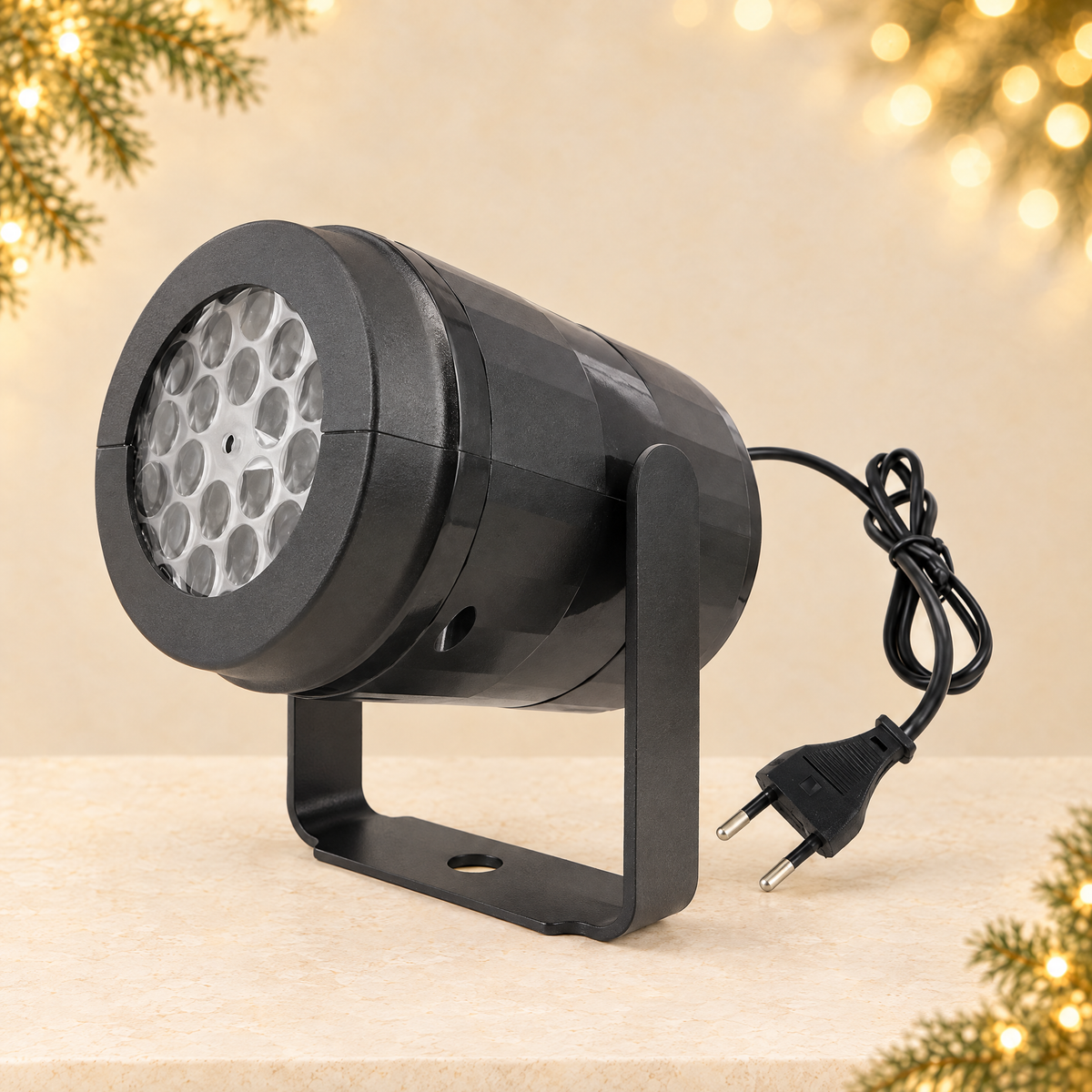 Christmas projection lamp — ivory Christmas product photograph