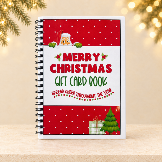 Christmas Themed Notebook — ivory Christmas product photograph