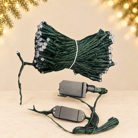 Bluetooth LED Christmas Tree Lights with Remote Control and App — ivory Christmas product photograph