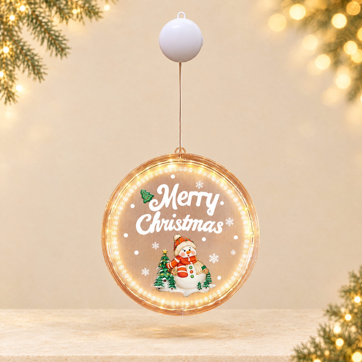 LED Christmas lights — ivory Christmas product photograph