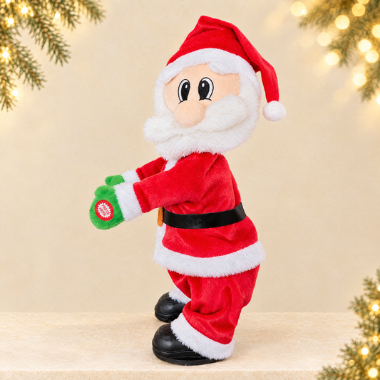 Christmas Ornaments, Electric Music, Butt-Twisting Santa Claus, Children's Christmas Electric Toys — ivory Christmas product photograph