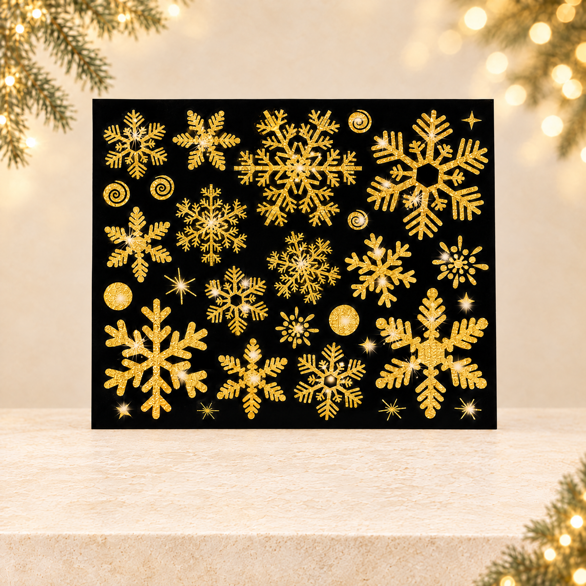 Christmas Window Stickers — ivory Christmas product photograph