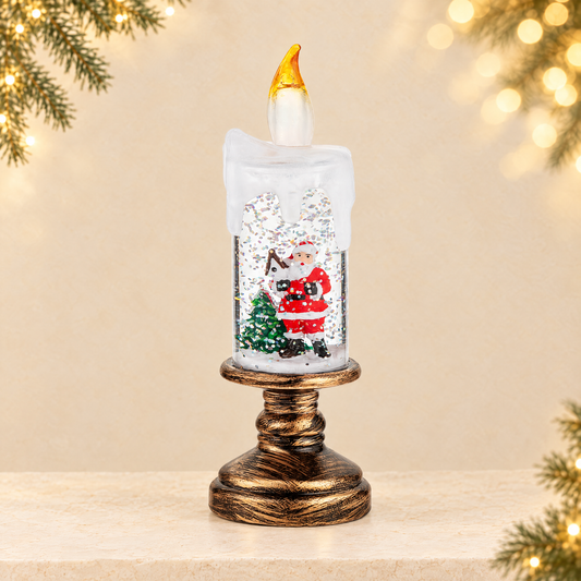 Christmas candle light — ivory Christmas product photograph