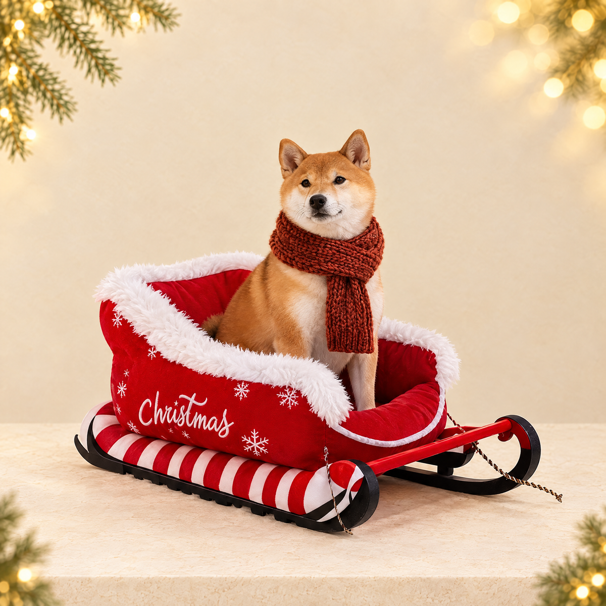 Christmas Cat's Nest — ivory Christmas product photograph