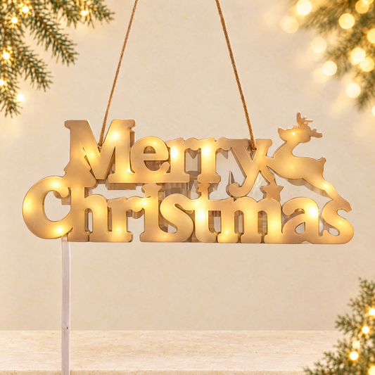 Christmas Decorative Letter Lights — ivory Christmas product photograph