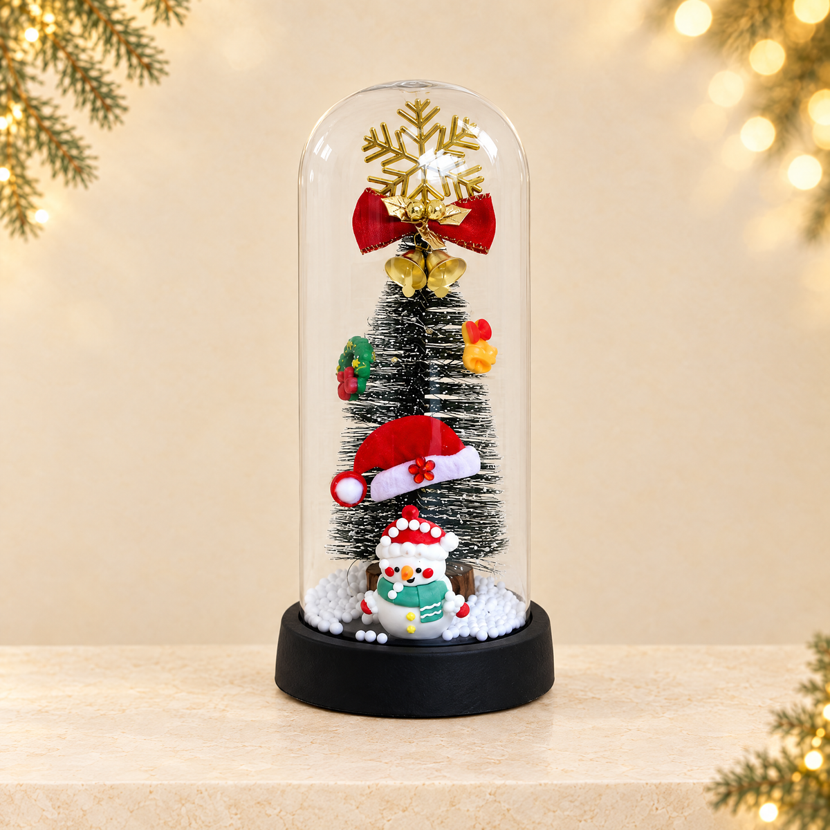 Christmas night light — ivory Christmas product photograph