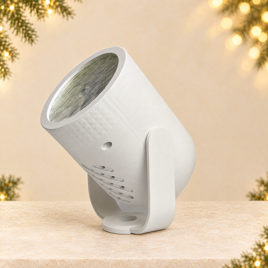 Christmas Projector Lamp with Cartoon Patterns — ivory Christmas product photograph