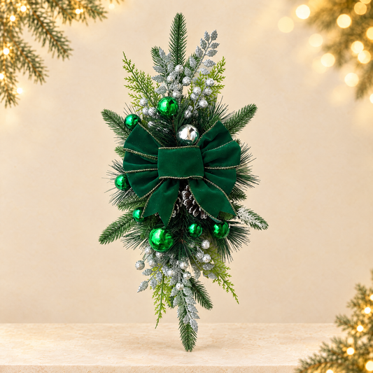Christmas Stair Decorations — ivory Christmas product photograph