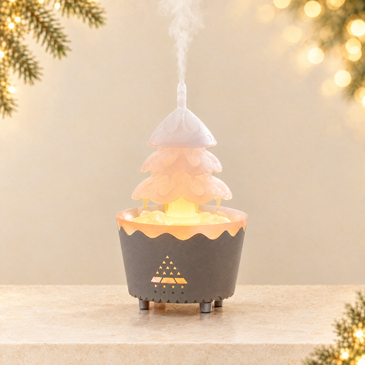 Christmas tree humidifier — ivory Christmas product photograph