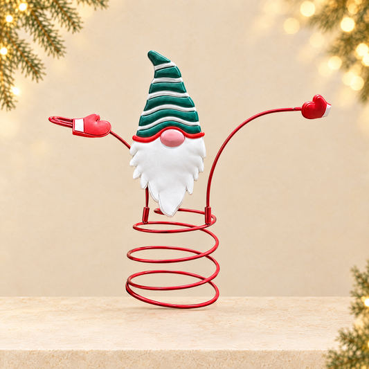Santa Claus wine rack — ivory Christmas product photograph