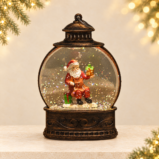 Christmas water-filled night light — ivory Christmas product photograph