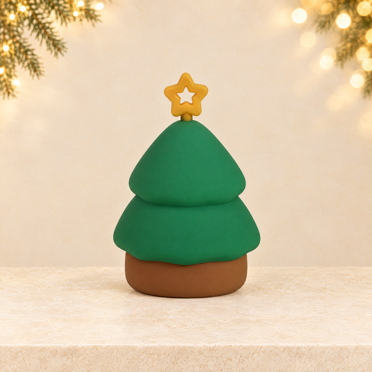 Christmas Silicone Night Light for Home Decor — ivory Christmas product photograph