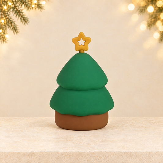 Christmas Silicone Night Light for Home Decor — ivory Christmas product photograph