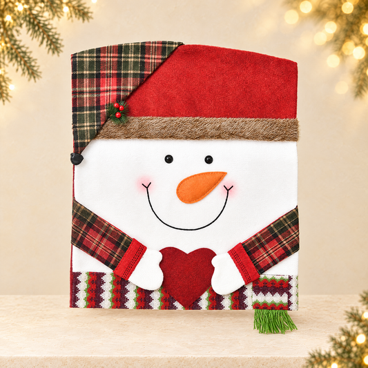 Christmas Decorative Chair Cover — ivory Christmas product photograph