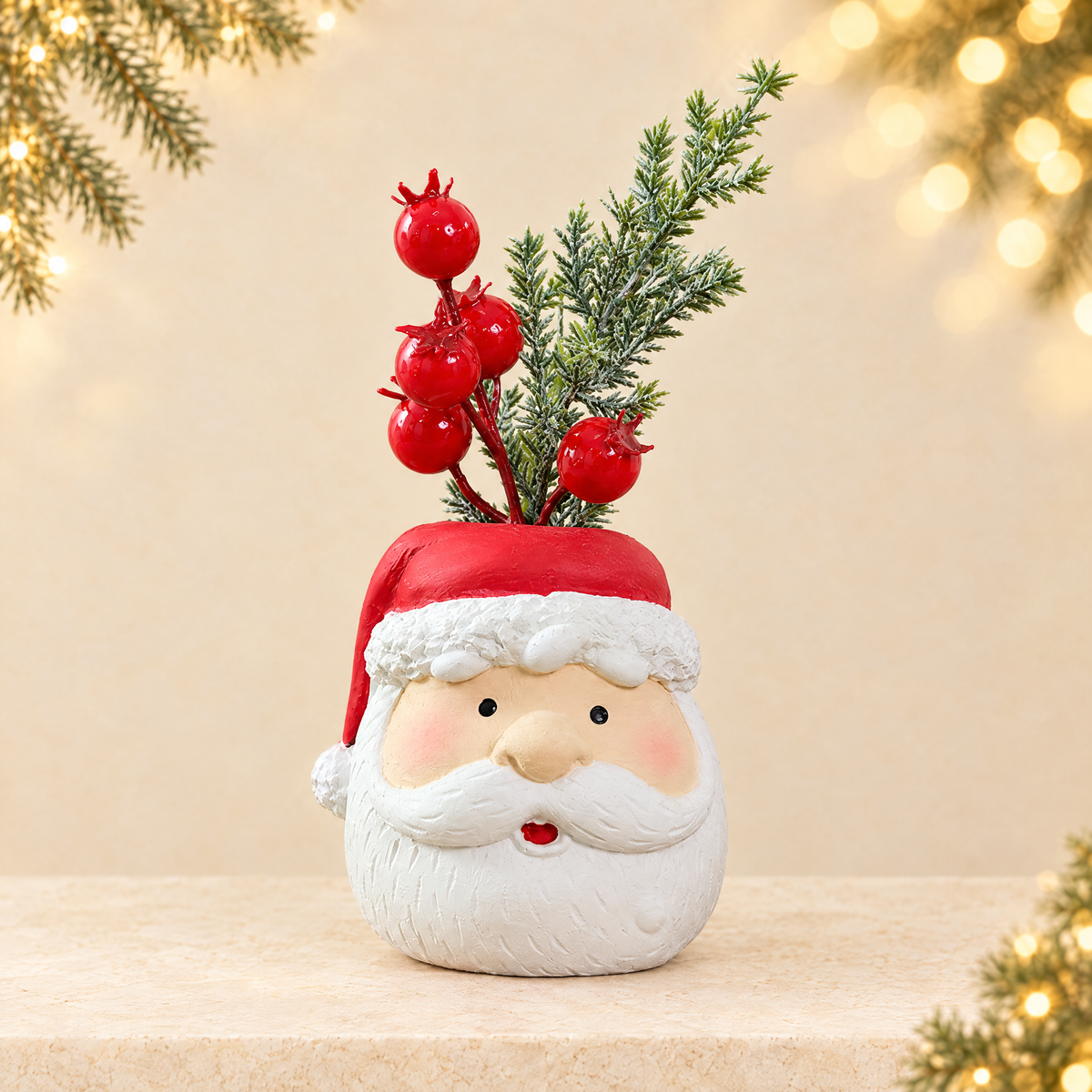 Resin Christmas Gnome Doll Santa Snowman Decoration Ornament — ivory Christmas product photograph