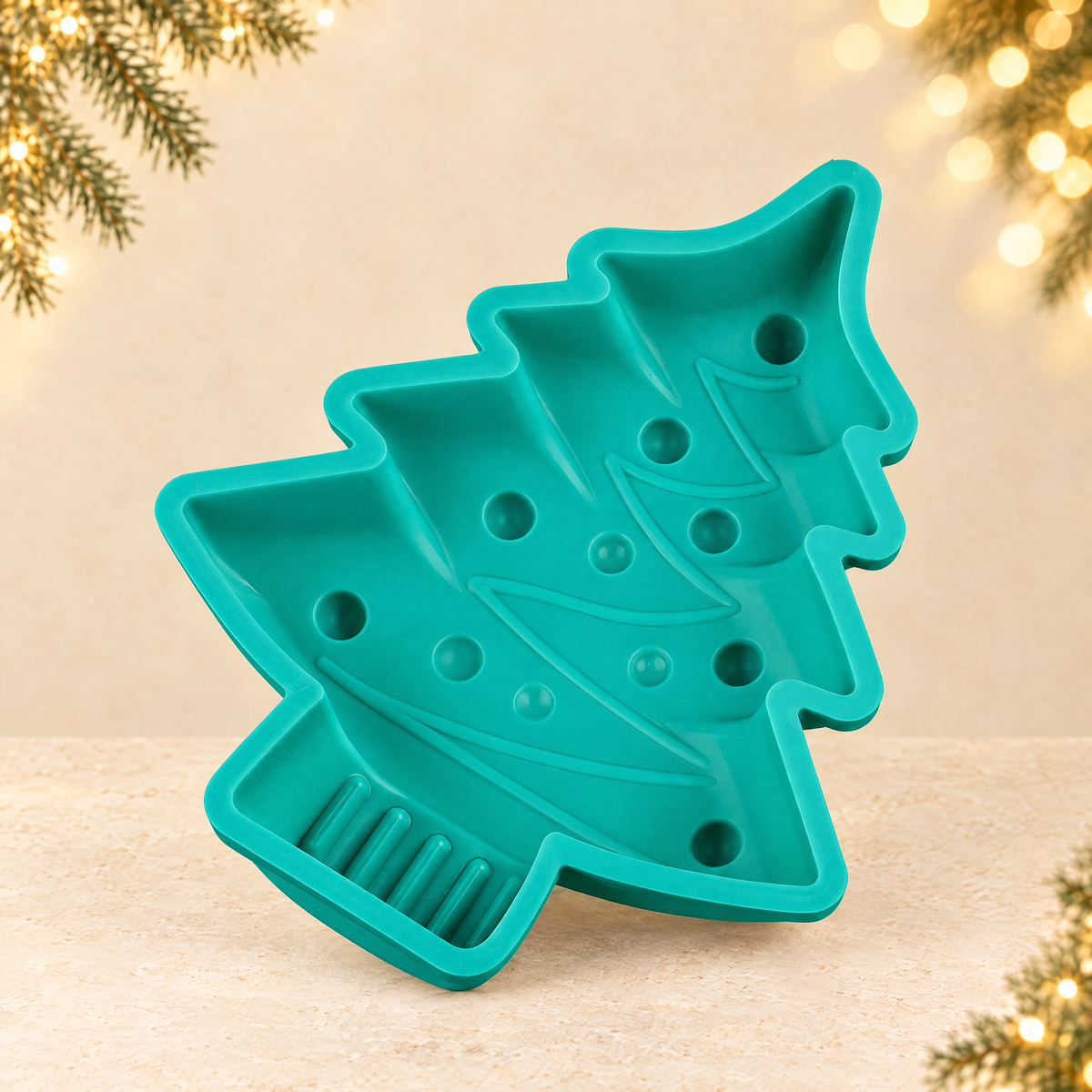 Christmas tree food-grade baking model — ivory Christmas product photograph