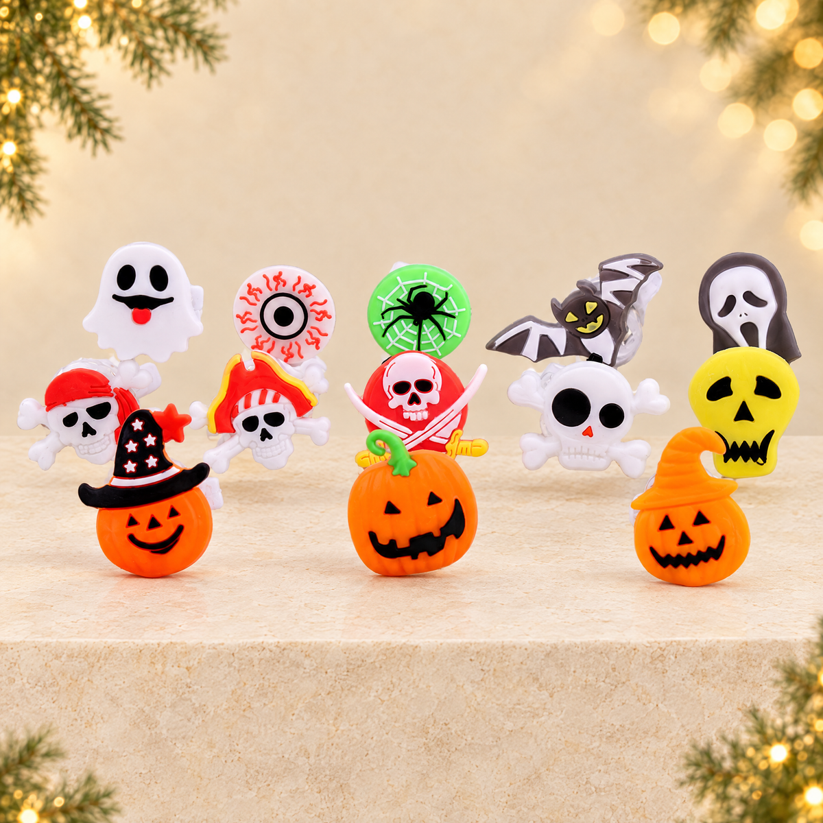 LED Glowing Christmas Halloween Accessories — ivory Christmas product photograph