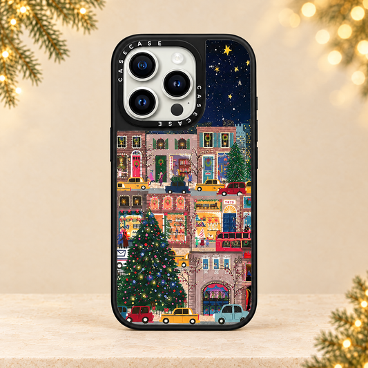 Christmas Design Magnetic iPhone Case — ivory Christmas product photograph