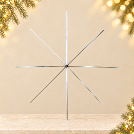 DIY Iron Wire Craft Frames for Jewelry and Christmas Decorations — ivory Christmas product photograph